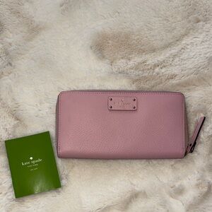 Kate Spade Blush Pink Zip-Around Wallet